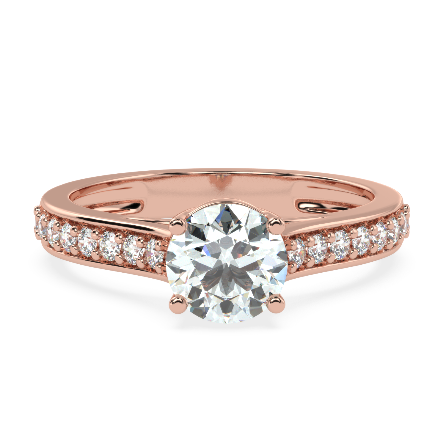 1.08Carat G Color VS1 Clarity Diamond Studded Natural Diamond Ring.